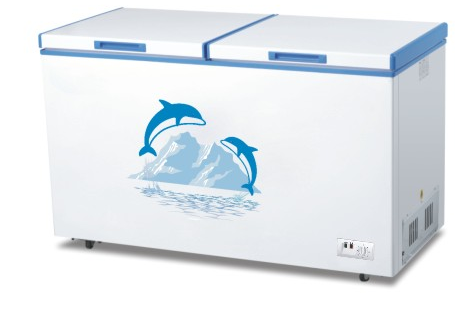 Single temperature double top door freezer