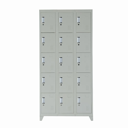 15 door metal locker