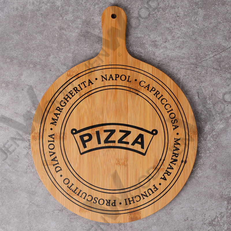 Bamboo cheese board with handle