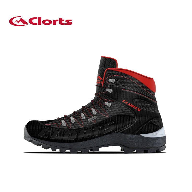 CLORTS Nubuck Leather Waterproof Rubber Outsole Hiking Boots