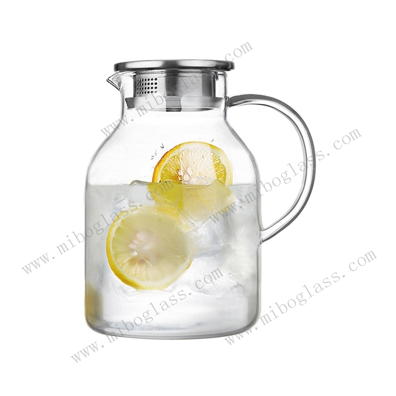 Glass pitcher,borosilicate glass pitcher, glass carafe ,handmade glass pitcher，glass decanter