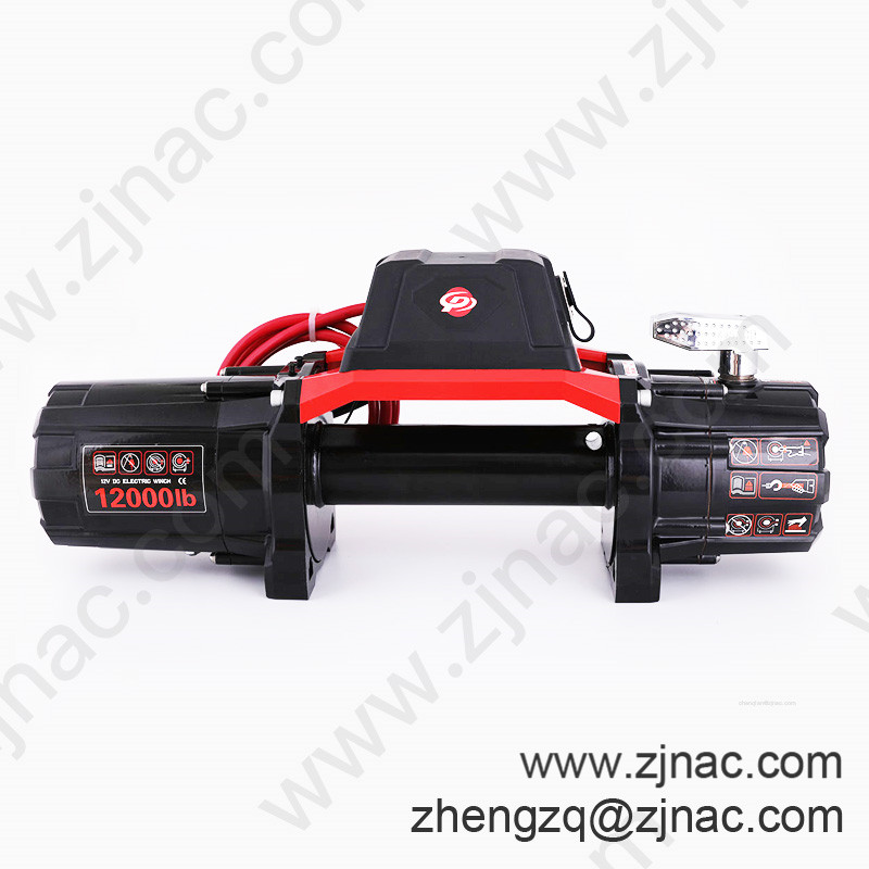 12V 12000LB electric Synthetic Rope winches