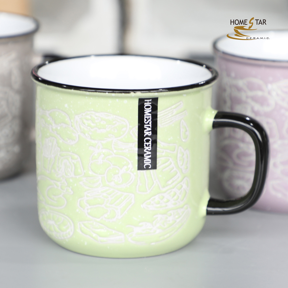 15OZ stoneware enamel mug