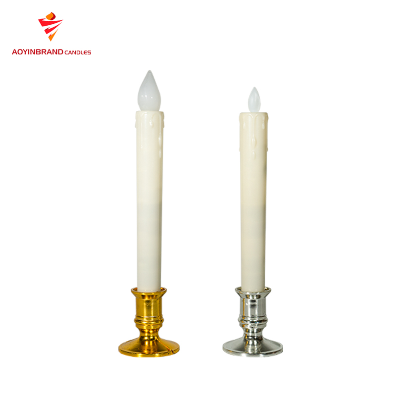 10 inch Flameless LED Taper Candle /Battery Operated LED Long Dinner Candle