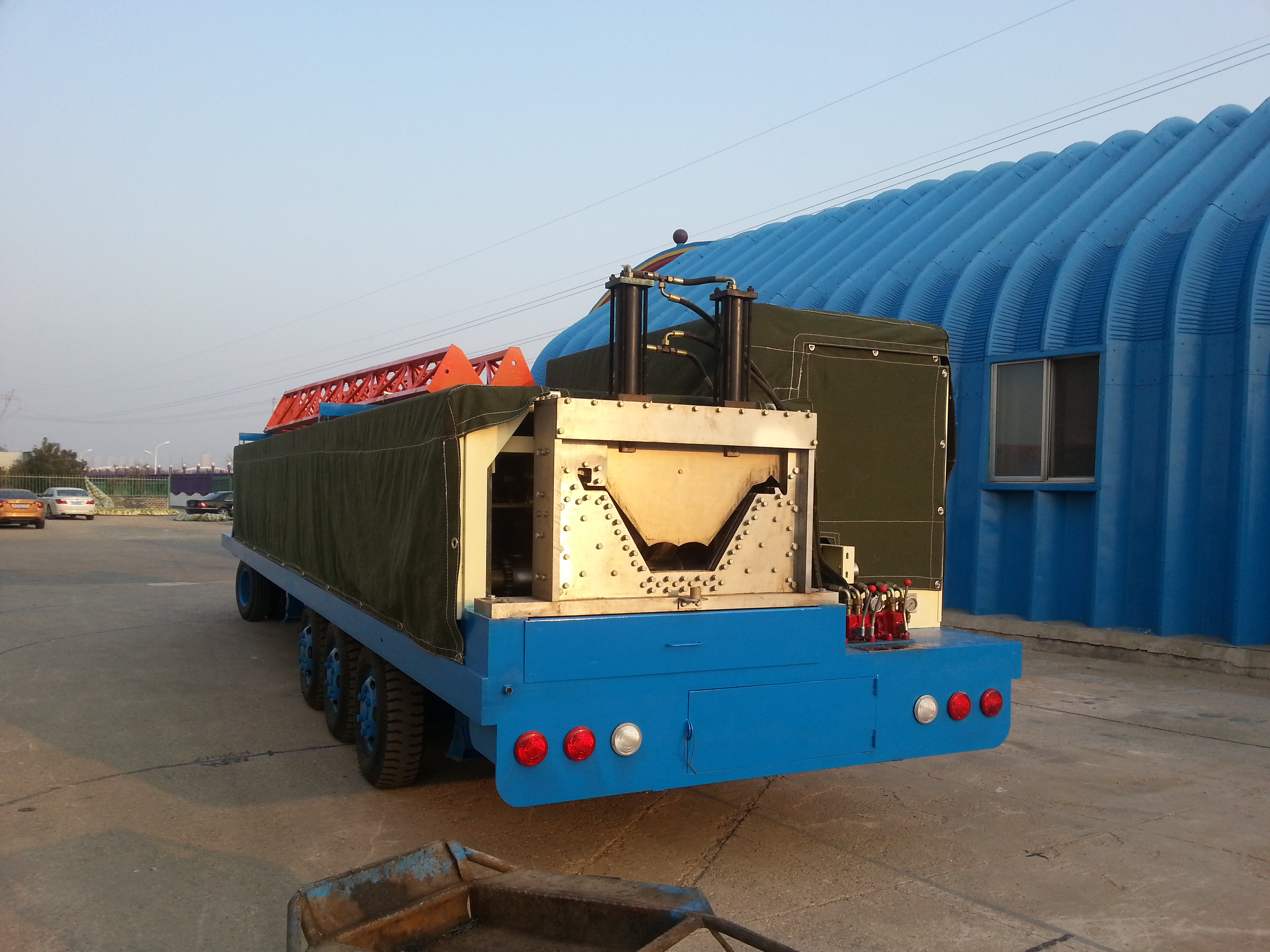 SX-1250-800 Super Span Beamless Arch Roof Machine