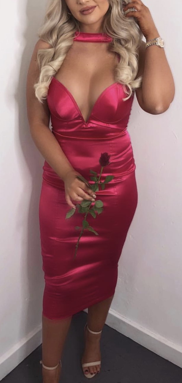 corset slip dress with cup
