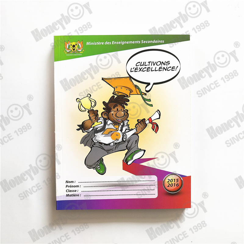 government order cheap price glue binding notebook