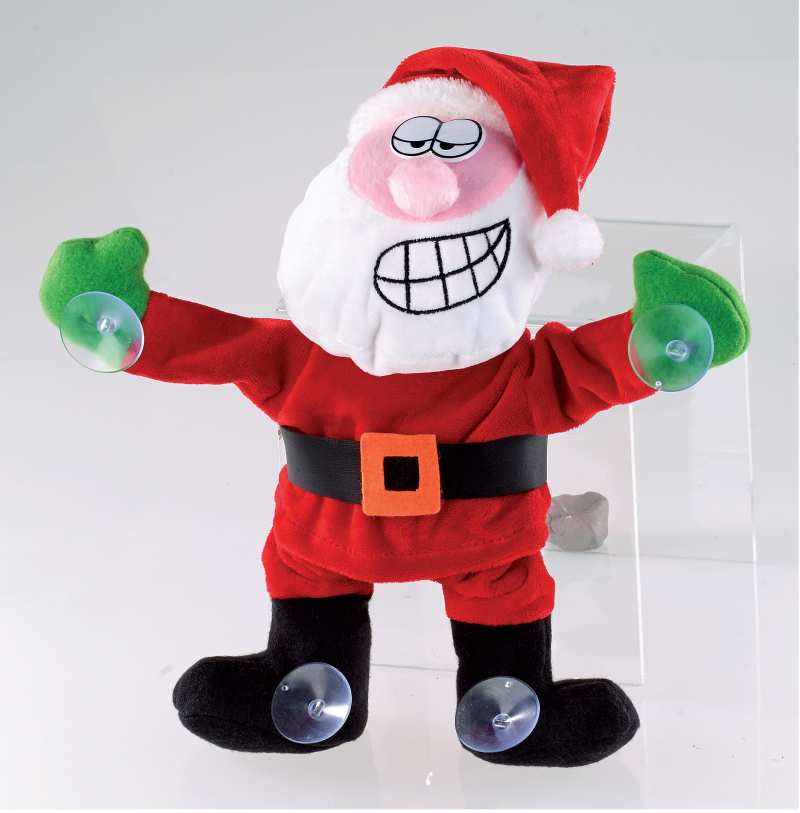 Window Cling Musical Dancing Santa