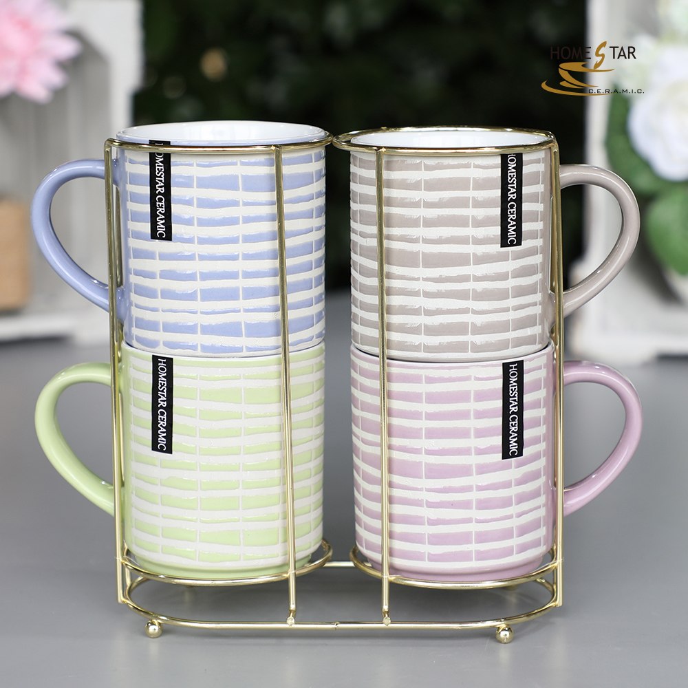 10OZ stoneware stacking mug