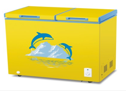 Single temperature double top door freezer