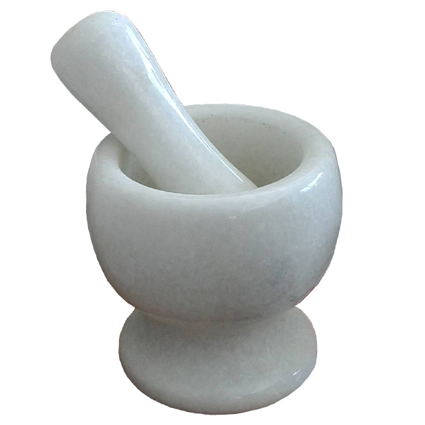 Marble Mortar With Pestle Set