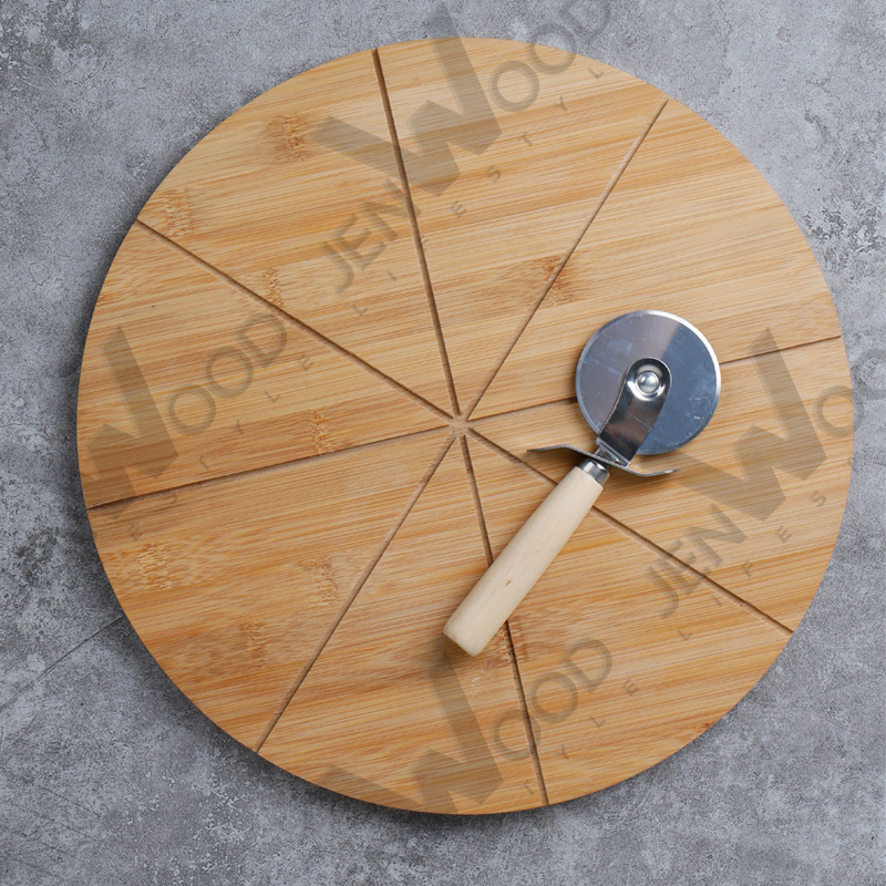 Round bamboo pizza cutting baord