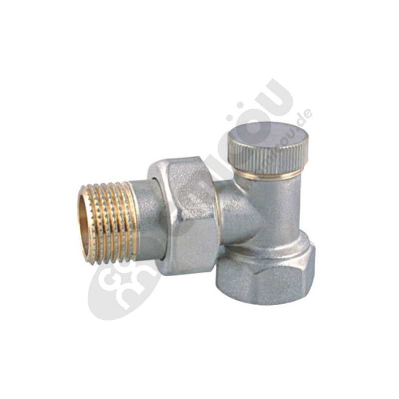 Angle backwater heating valve with female thread
