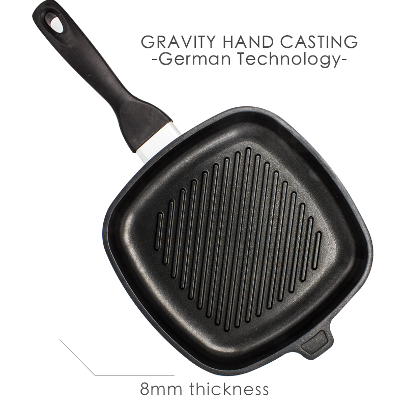 Hand Casting Grill Frypan Nonstick 26cm
