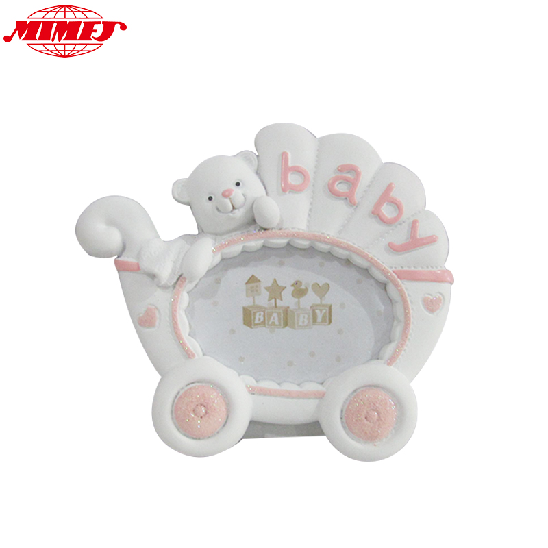 Polyresin Baby Stroller photo frame