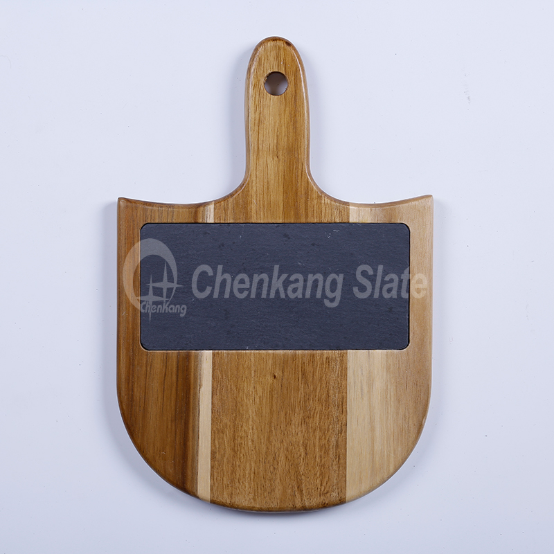 Slate And Wood Cheese Board