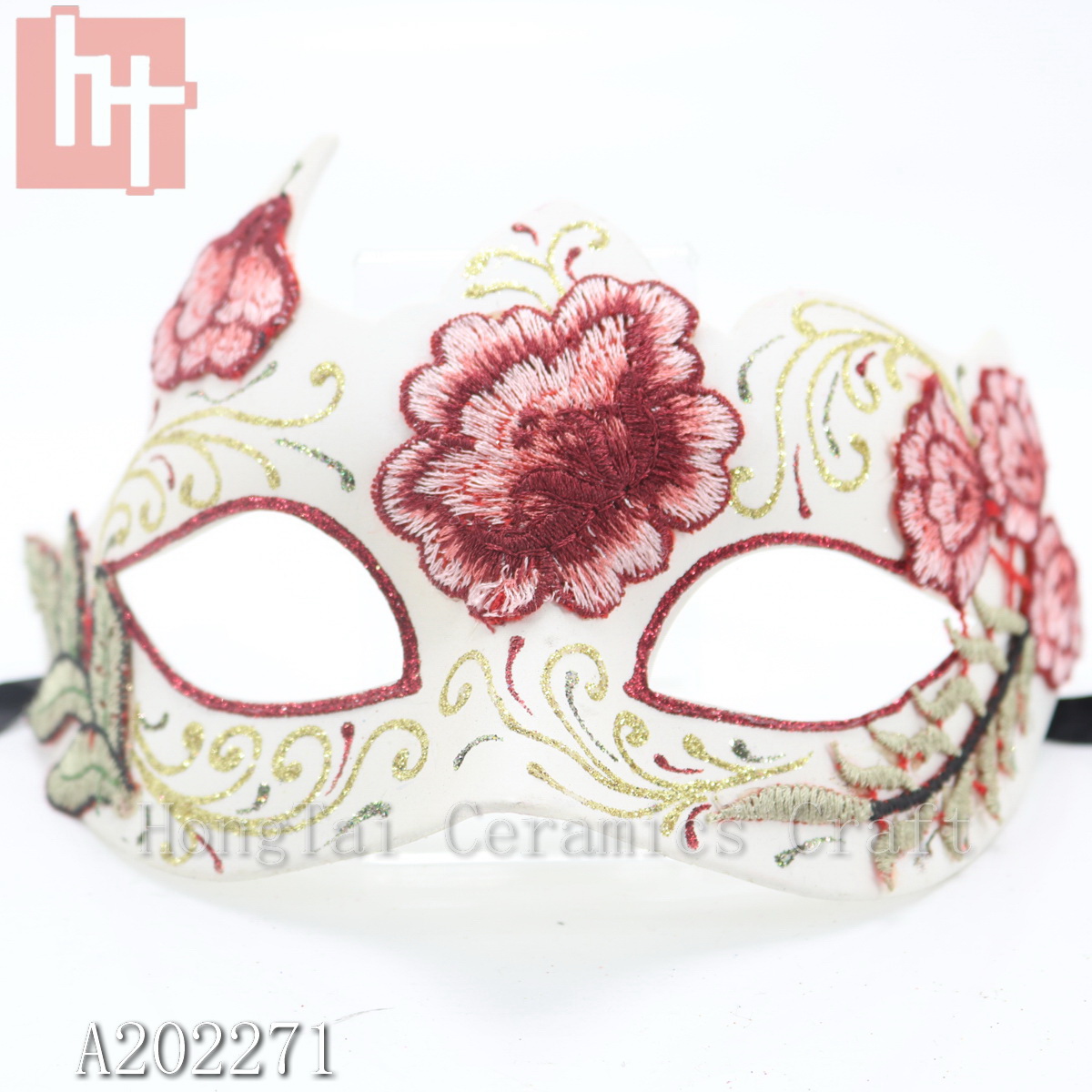 1/set Day of the Dead Mask with Flower A202271