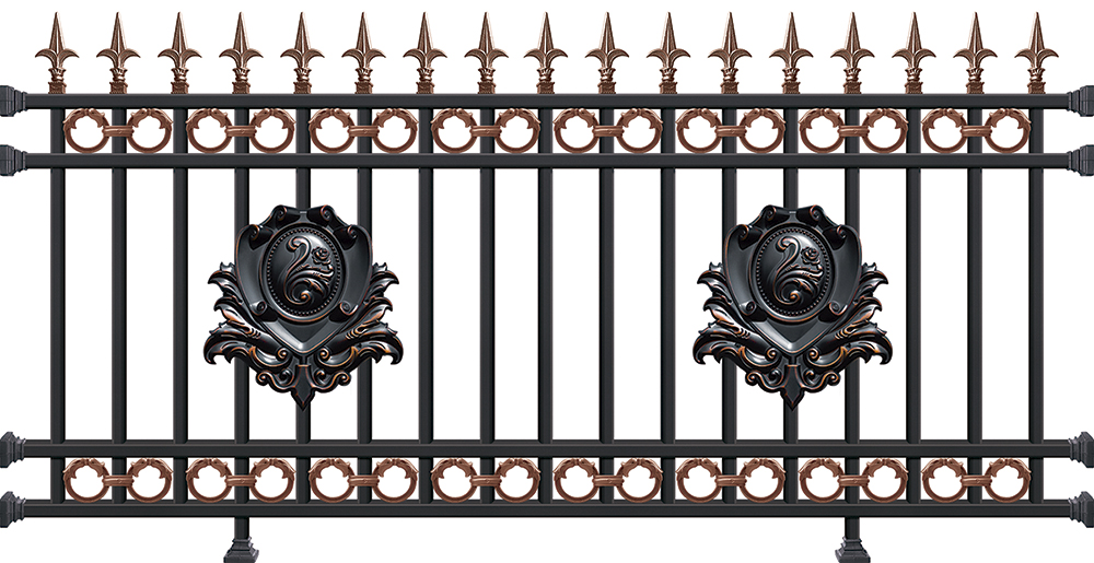 Aluminum garden fence