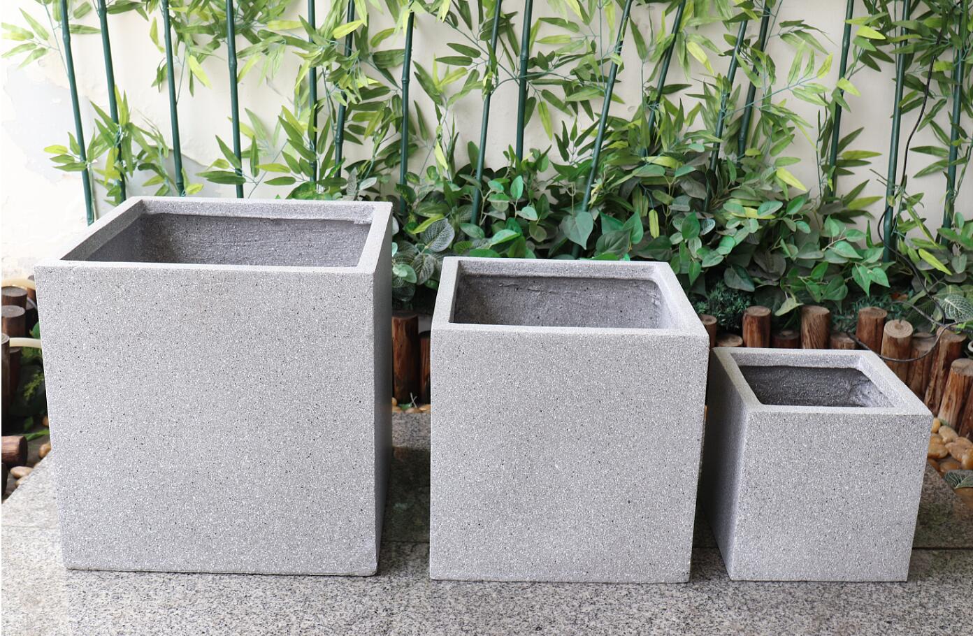 FIBERSTONE marble FLOWER POT