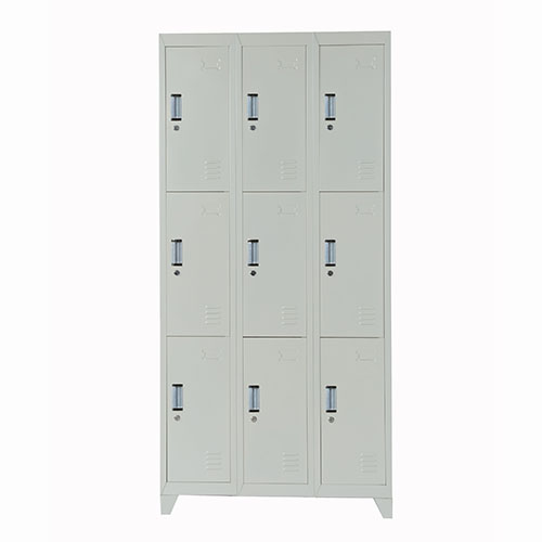 9 door metal locker