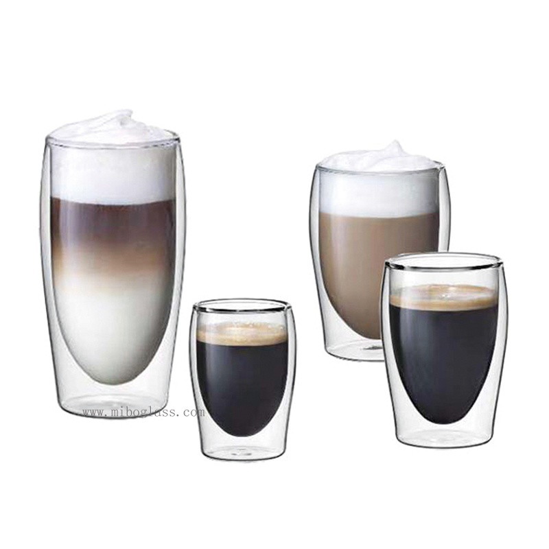 Double wall glass,borosilicate coffee glass