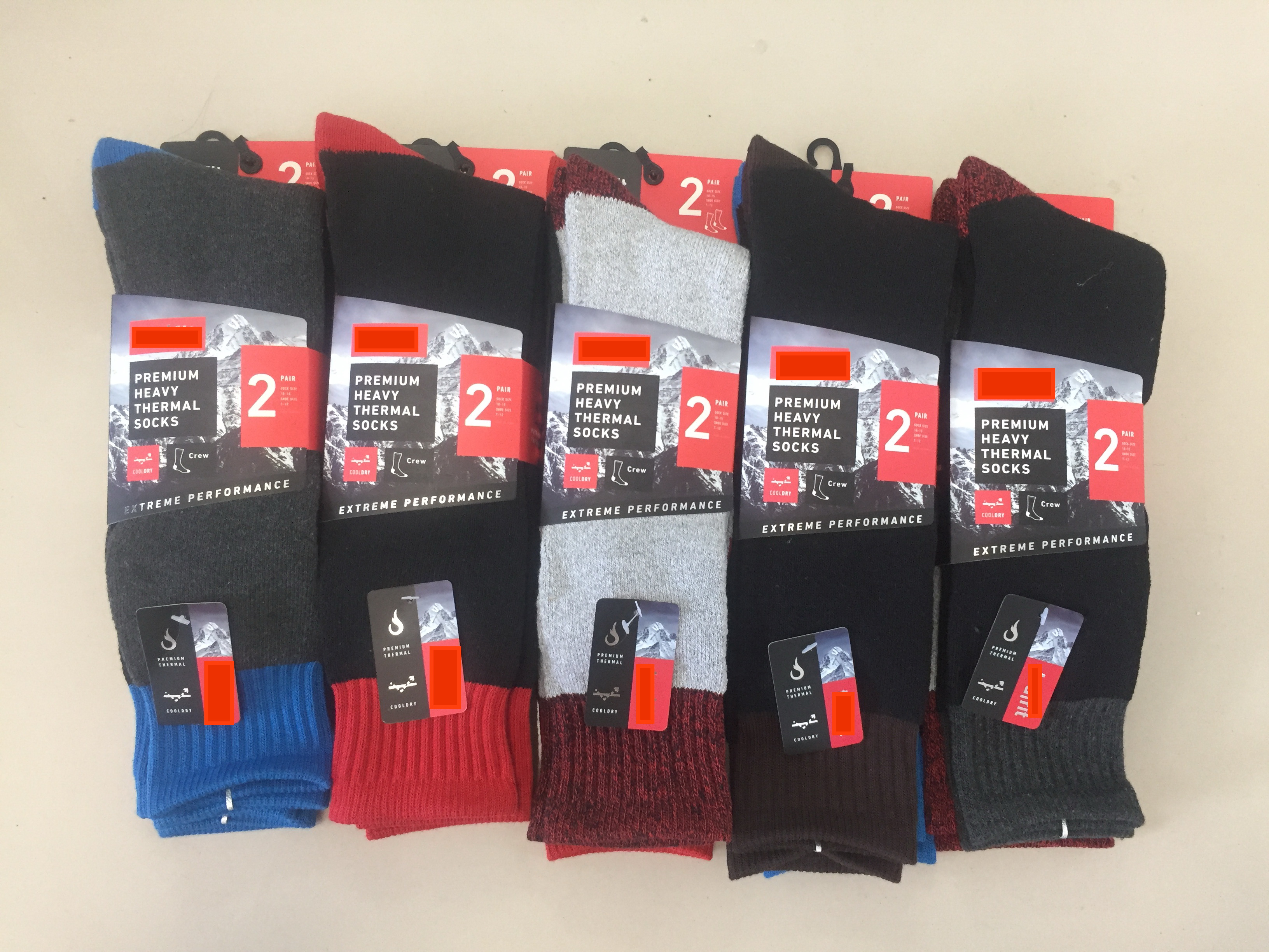 Mens premium heavy thermal socks