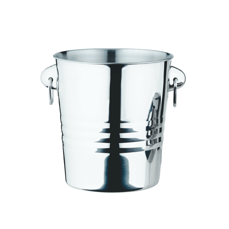 Stainless Steel Ice Bucket with Holders