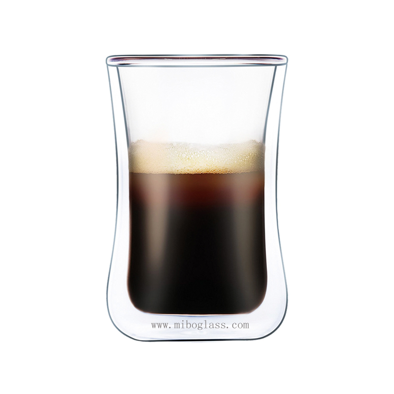 Double wall glass cup,borosilicate coffee glass,coffe glass with handle,heat resistant coffee glass,borosilicate glass cup,glass coffee cup mug