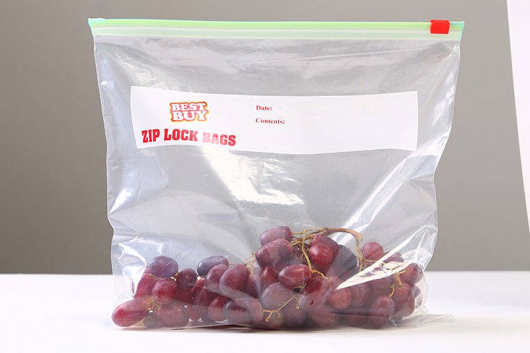 High quality Cheap PE Slider Bags for fruit package zipper plastic packaging bags
