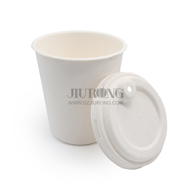 Bagasse cup with lid