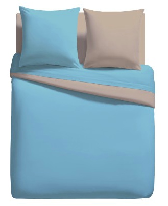 Bicolor micro fiber duvet cover / bedding sheet set