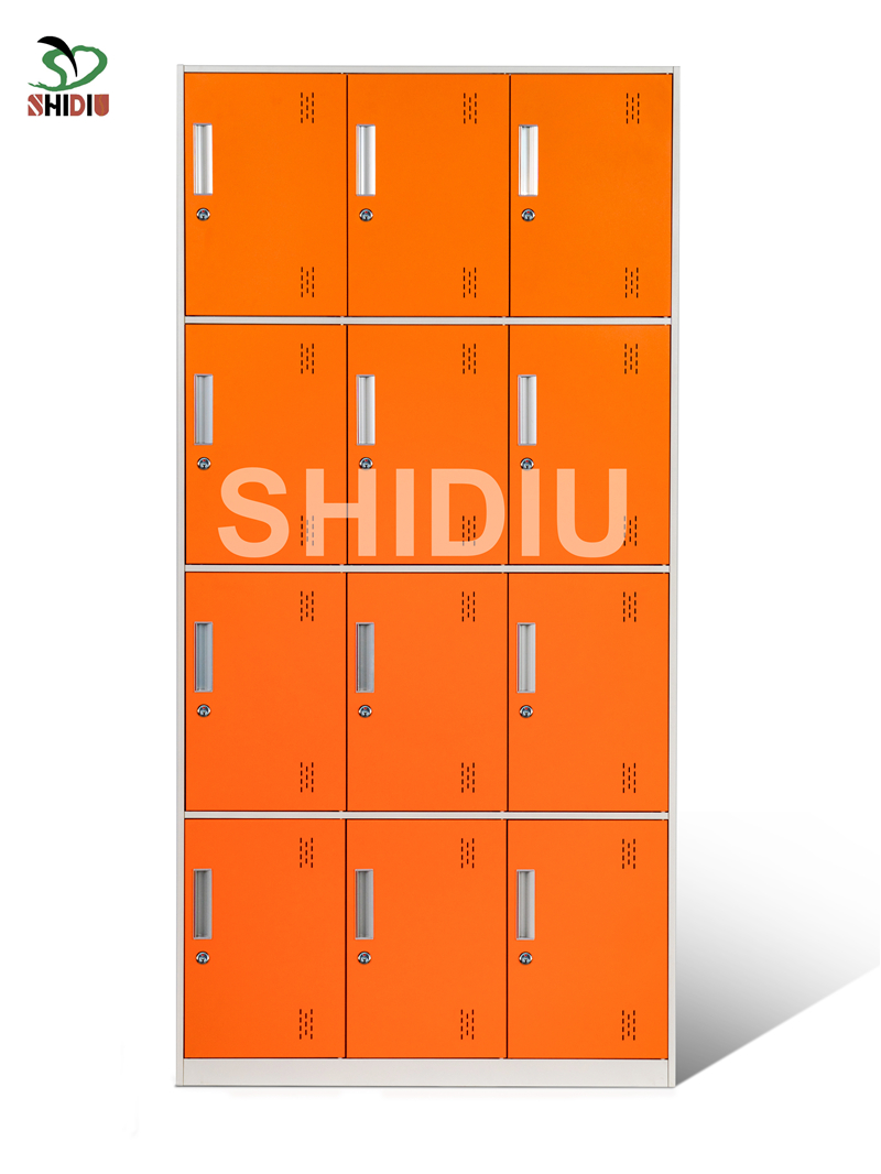 Luoyang hot sale multi-function steel locker 12 Door Narrow frame Locker
