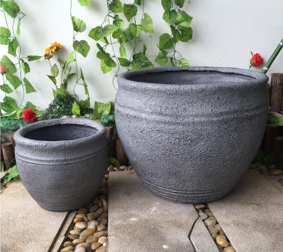 FIBERSTONE marble FLOWER POT