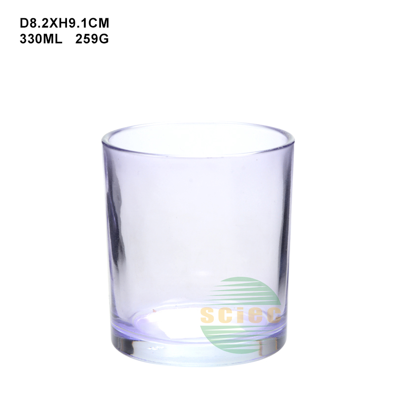 330ML votive glass round glass candle holder