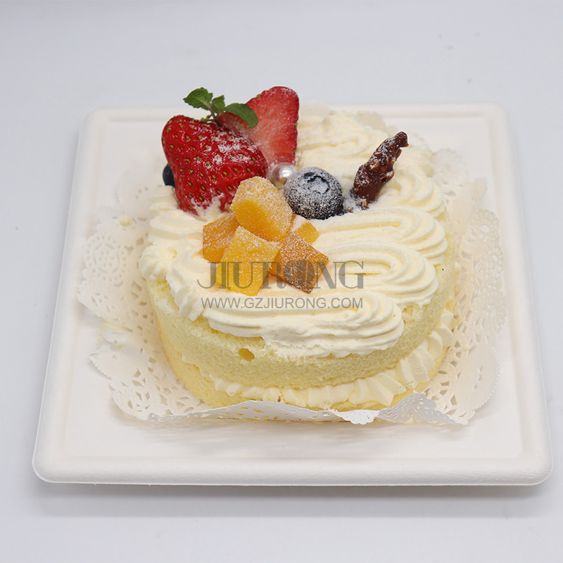 Bagasse square plates