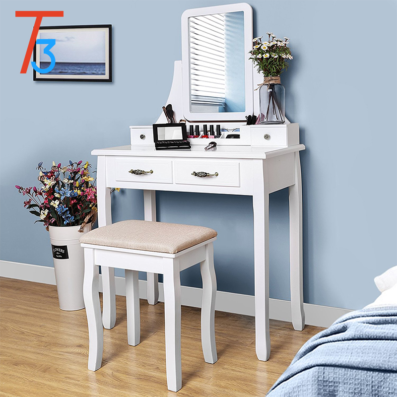 4 Drawer Modern Vanity Dresser
