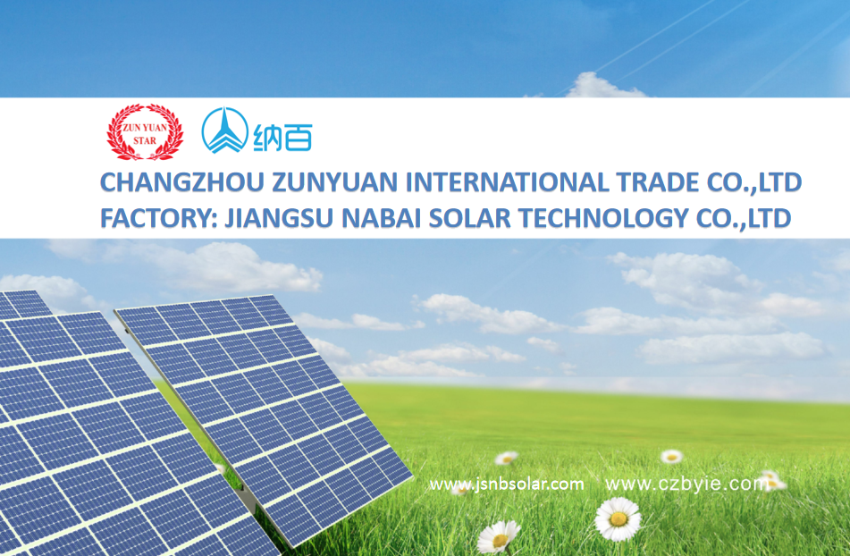Changzhou Zunyuan International Trading Co., Ltd. – Photovoltaic modules (monocrystalline silicon) 1