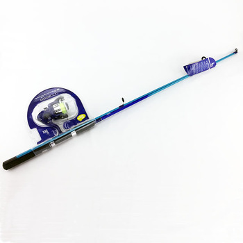 2 Section Fiberglass Spinning Handle Fishing Rod