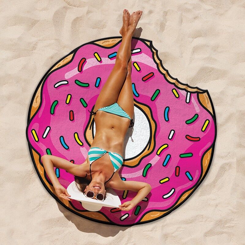 microfiber round beach towel