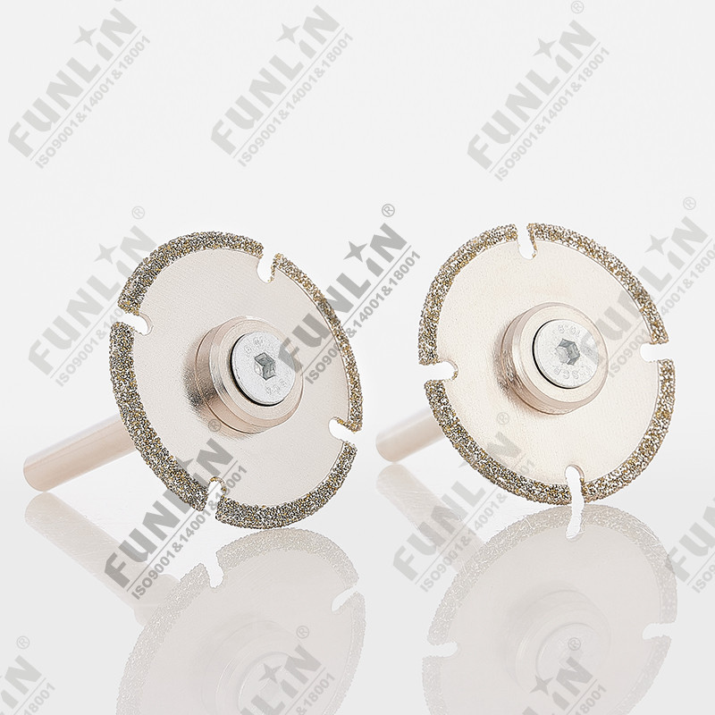 Electroplated diamond blade with shaft