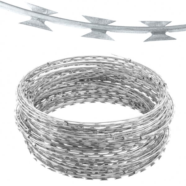 Hot Dipped Galvanized BTO-22 Concertina Razor Blade Barbed Wire