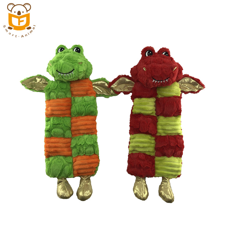 2020 Factory Wholesale Animal Squeak Frog plush Pet Toy for Dog