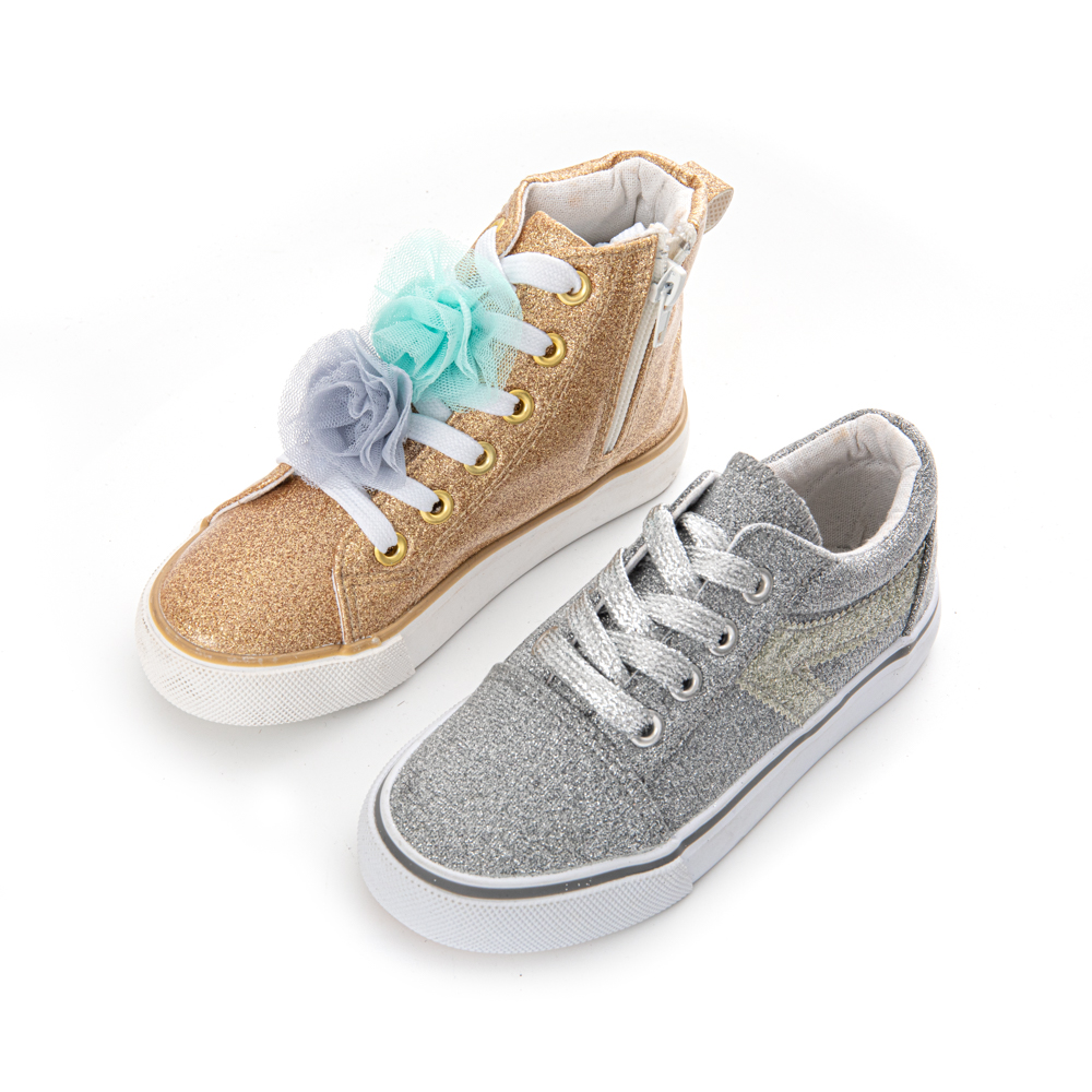 Rubber vulcanization breathable fashion leather casual shoes for kids