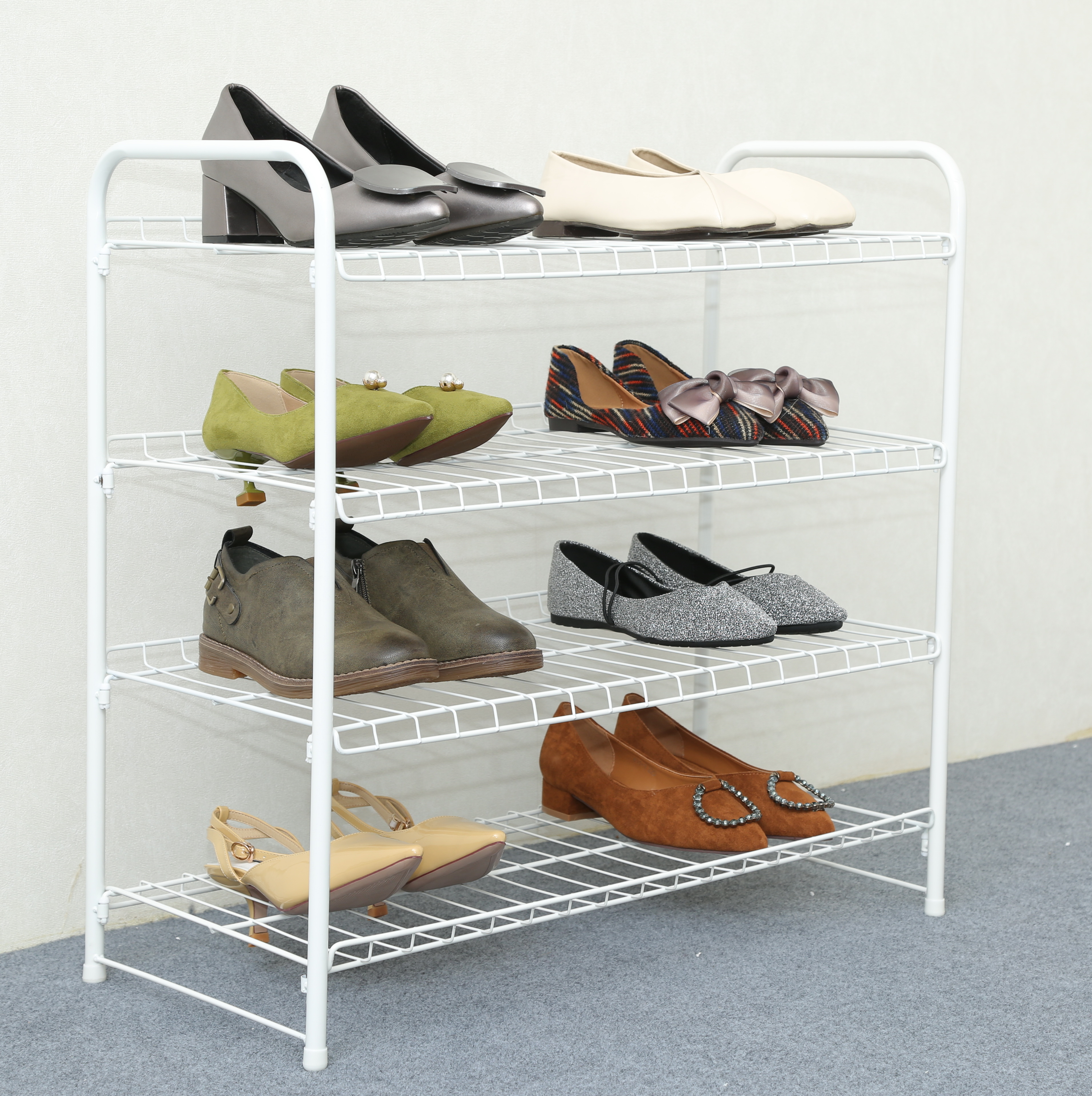 4-Tier Wire Shoe & Accessory Rack