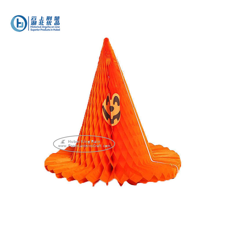 Halloween Paper Crafts Paper honeycomb Halloween Hat Craft For Kids
