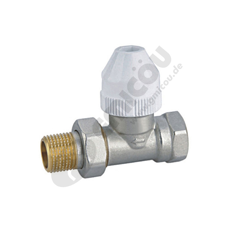 Straight automatic thermostatic valve with female thread