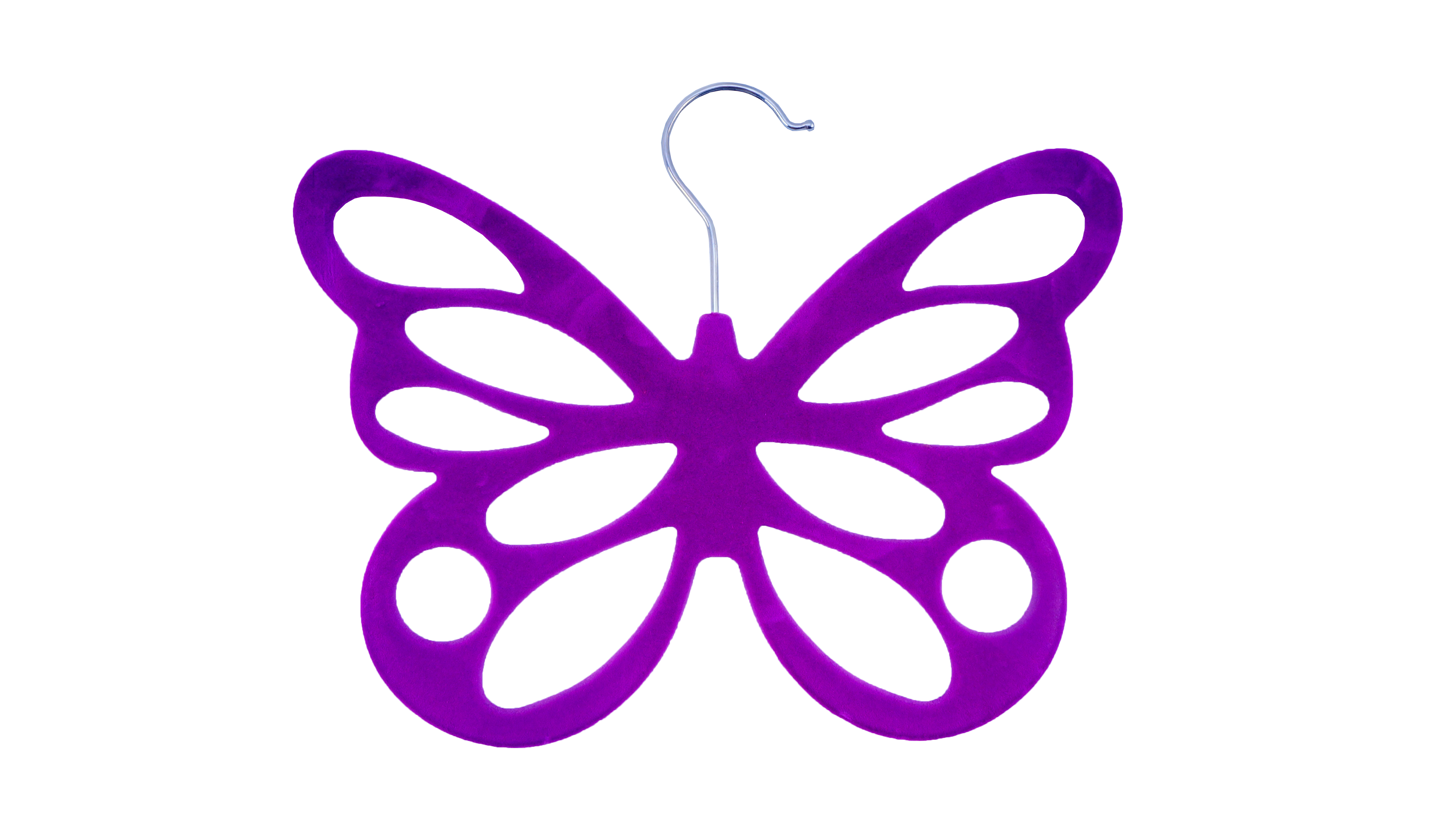 Butterfly shape velvet Flocked scarf hanger