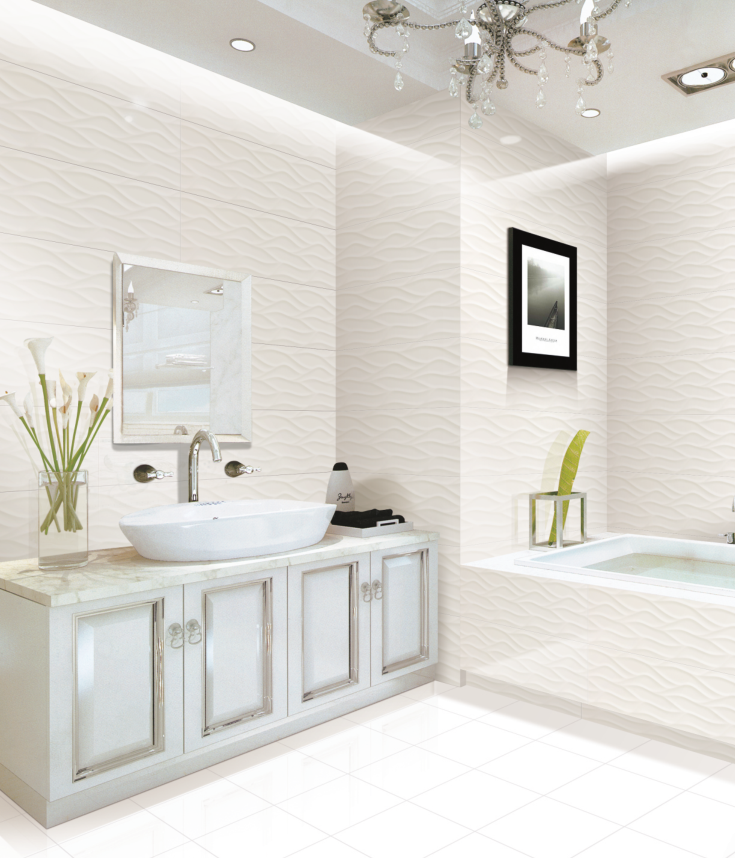 Interior wall tile