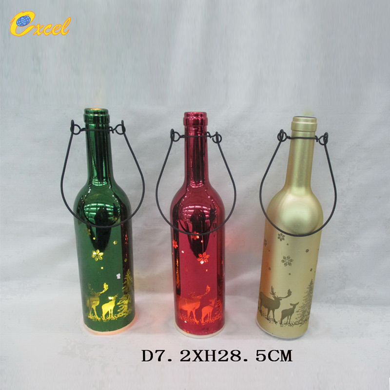 Glass Bottle With LED Light