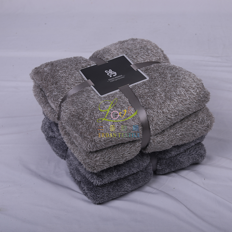 Melange flannel blanket